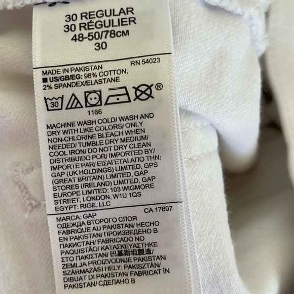 GAP Factory White Ankle & Cropped Jeans - Picture 4 of 7